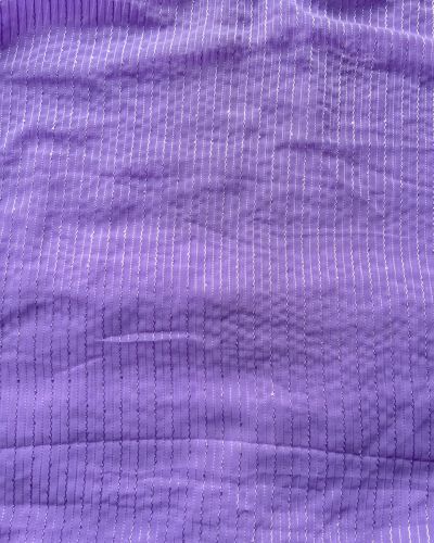 Lavender Plain Faux Georgette With Tone On Tone Threading And Sequence Fabric