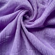 Lavender Plain Faux Georgette With Tone On Tone Threading And Sequence Fabric