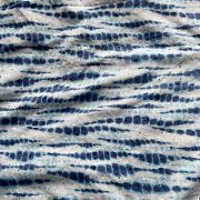 All Over Indigo Shibori & Schiffli Cotton Fabric