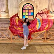 Multi Colour Flared Chiffon Shrug