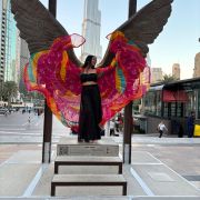 Multi Colour Flared Chiffon Shrug