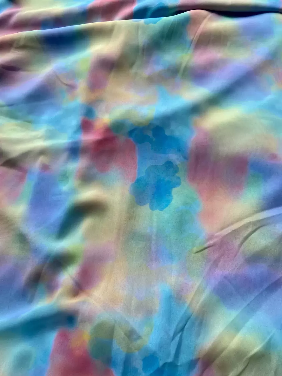 Tie & Dye Pattern Digital Print Georgette Fabric