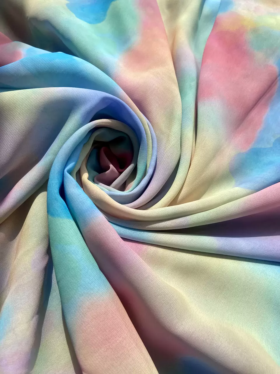 Tie & Dye Pattern Digital Print Georgette Fabric