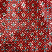 Patola Printed Chinnon Crush Fabric – Red