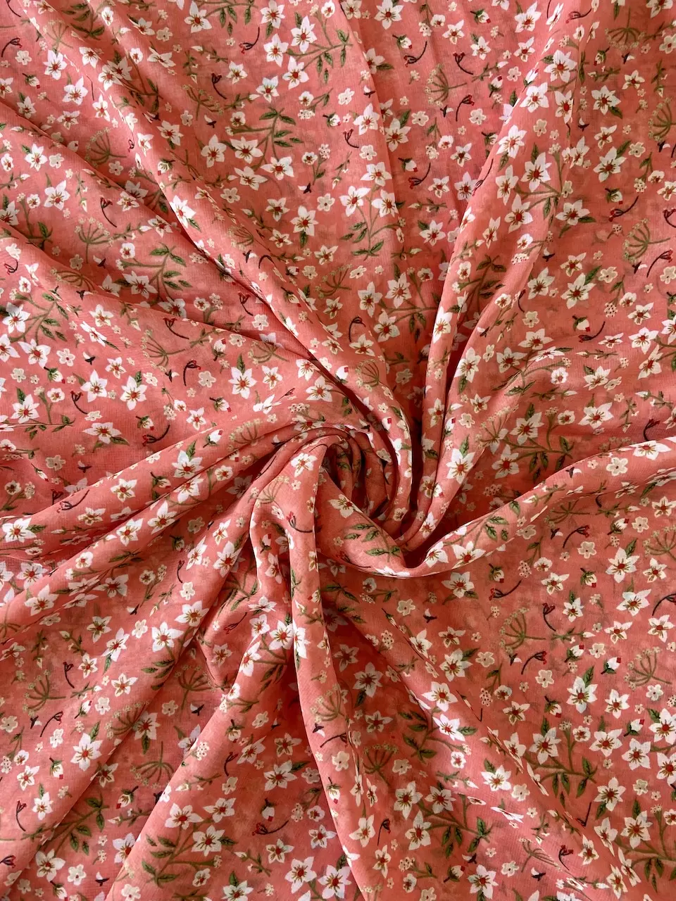 Georgette Floral Printed Fabric