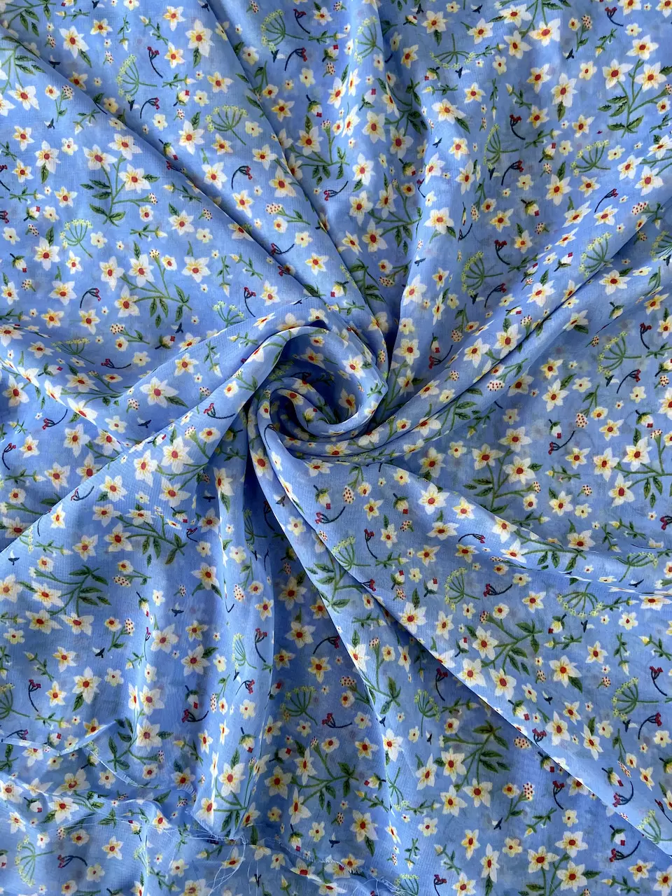 Georgette Floral Printed Fabric