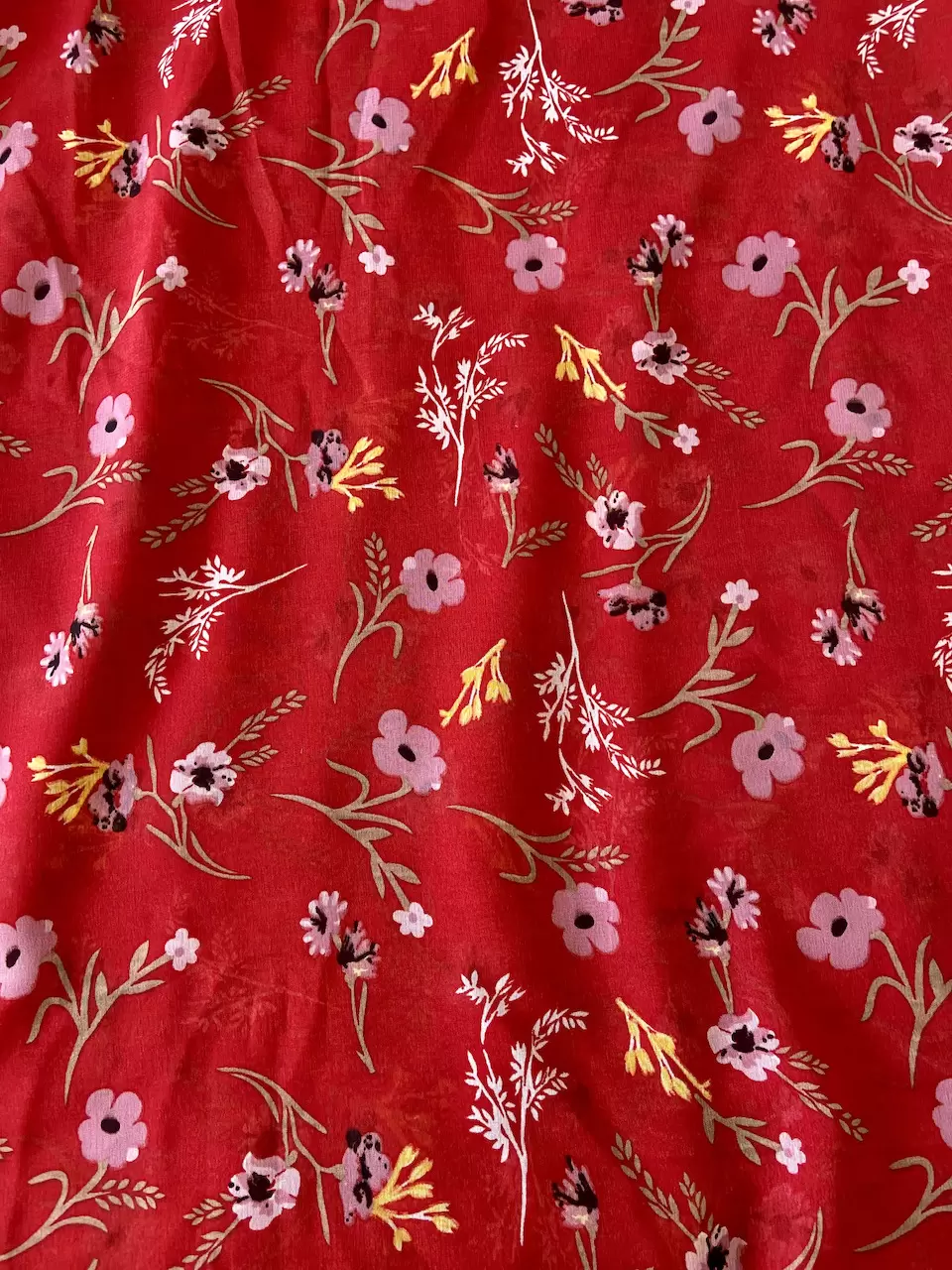 Georgette Floral Printed Fabric