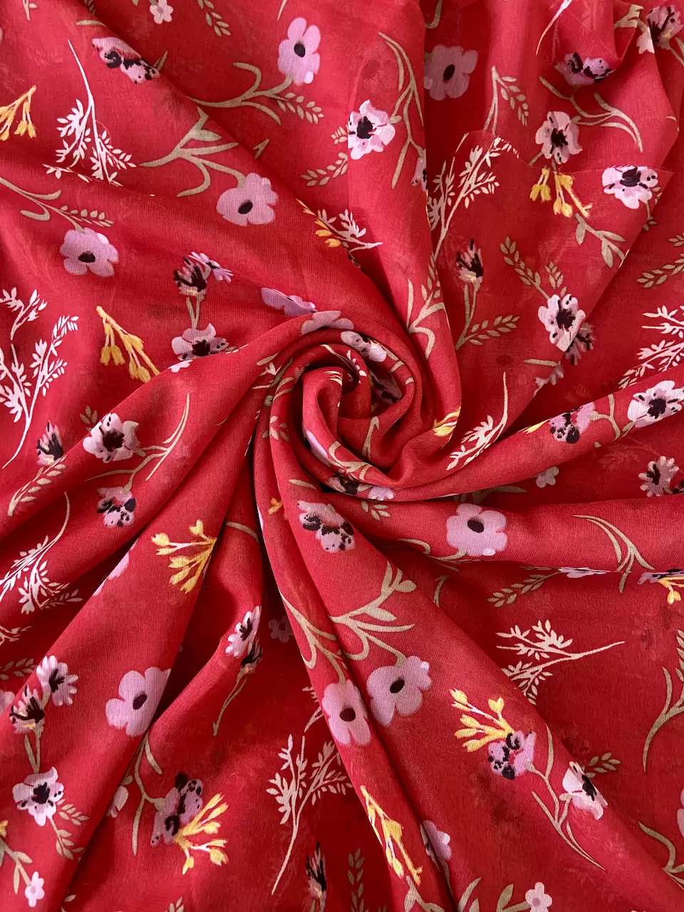 Georgette Floral Printed Fabric