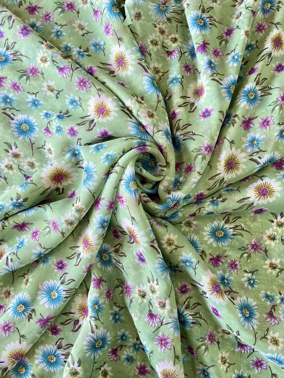 Georgette Floral Printed Fabric