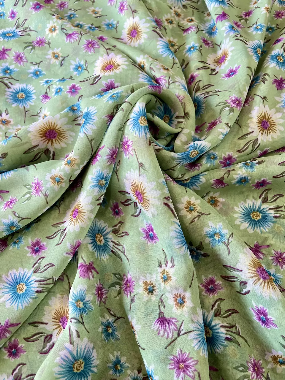 Georgette Floral Printed Fabric
