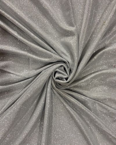 BIG WIDTH LYCRA  SILVER SHIMMER FABRIC