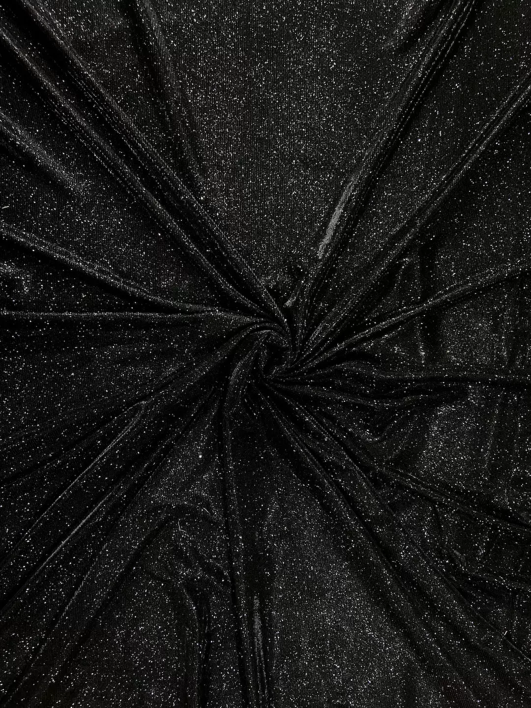 BIG WIDTH LYCRA BLACK SHIMMER FABRIC