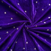 Velvet tikki\buti embroidered fabric