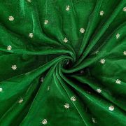 Velvet tikki\buti embroidered fabric