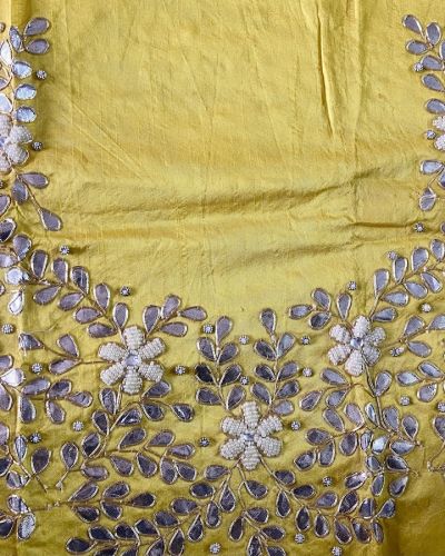 Pearl & Buta Design Hand Embroidered Unstitched Blouse Piece