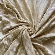 Big Width Creme Pleated Satin Fabric