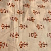 Floral Pattern Print Peach Pure Cotton Fabric