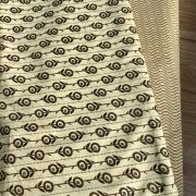 Hand Block Print Zig Zag Design On Creme Pure Cotton Fabric