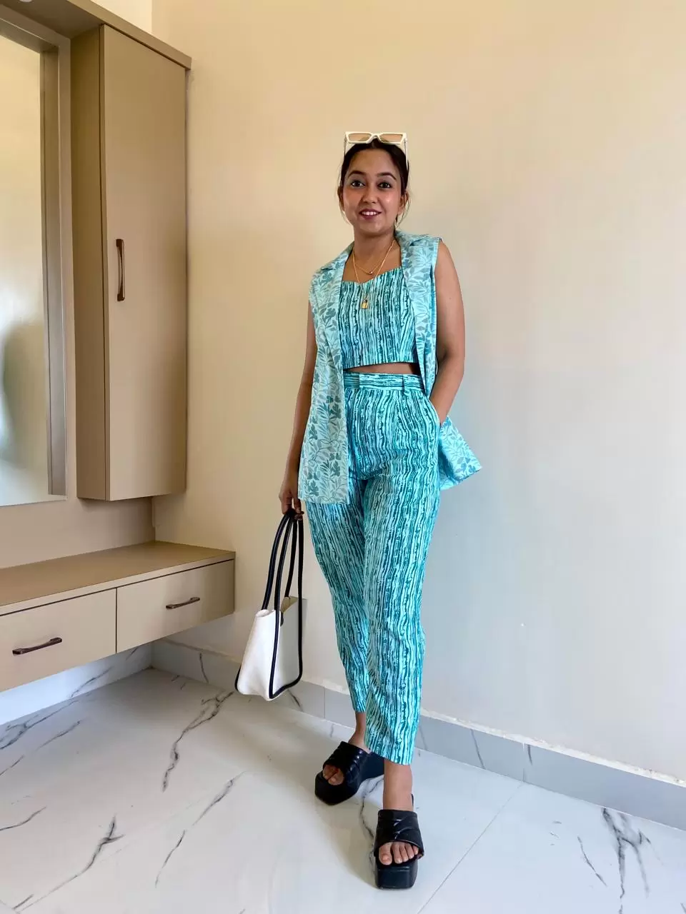 Three Piece Viral Cotton Co Ord Set