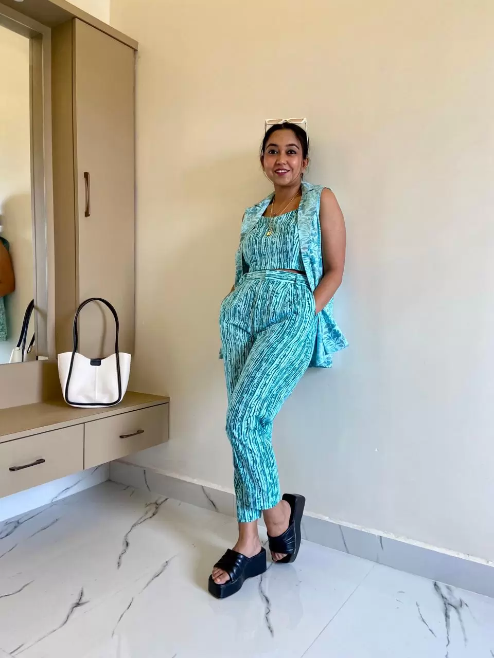 Three Piece Viral Cotton Co Ord Set