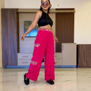 Desi Cargo Pant – Hot Pink