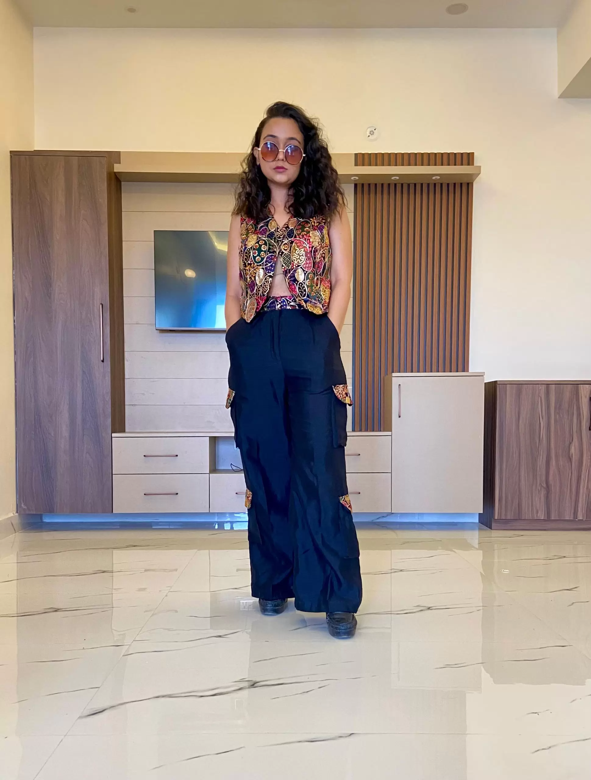 Desi Cargo Pant – Black