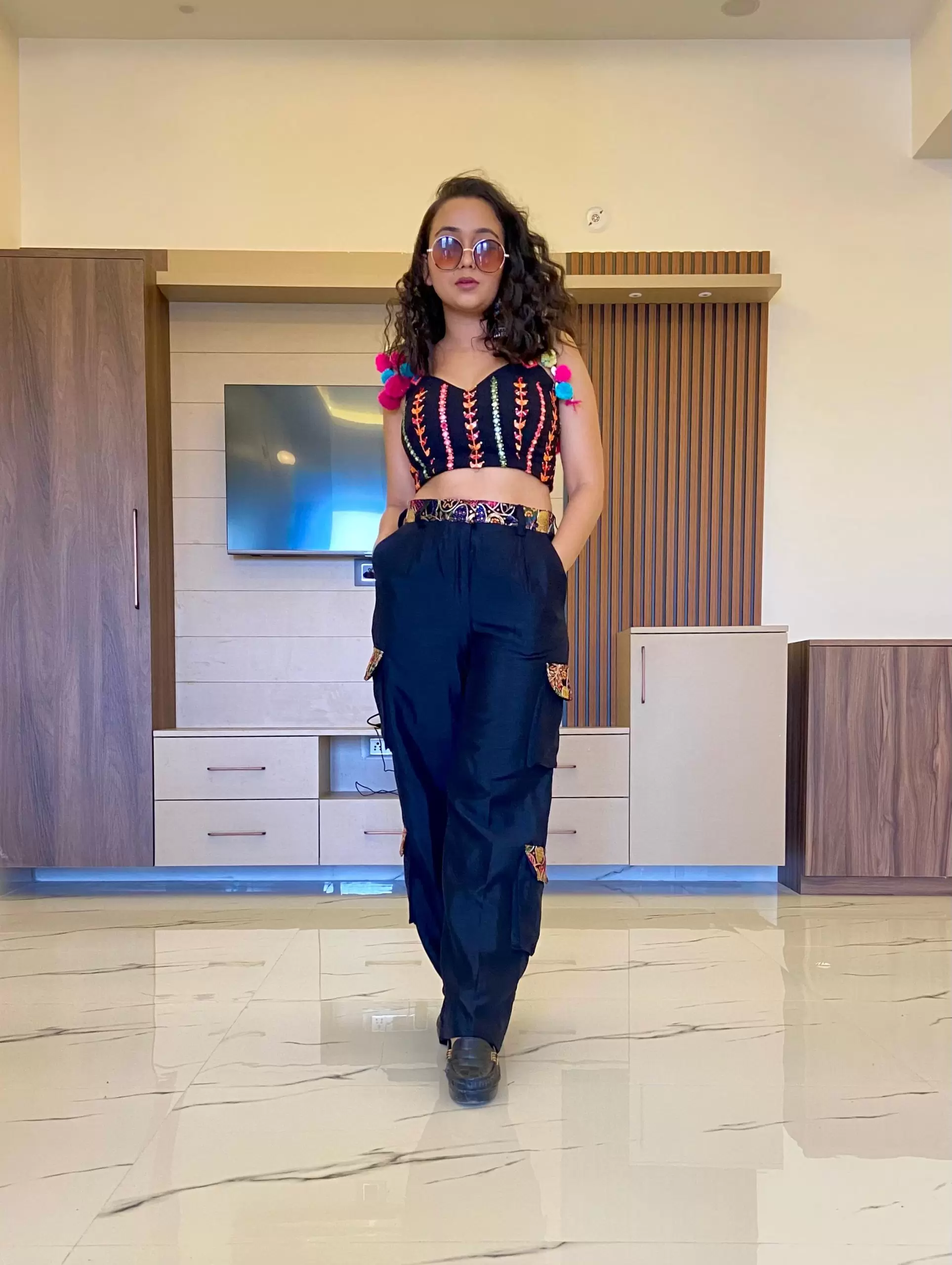 Desi Cargo Pants - Black