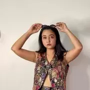 Black Multicolour Vest