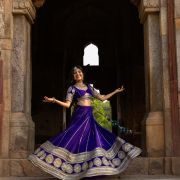 maharani purple lehenga