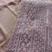 All Over Thread Work Unstitched Suit Piece with Dupatta