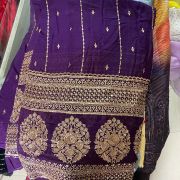 Maharani Lehenga in Purple Pure Georgette fabric