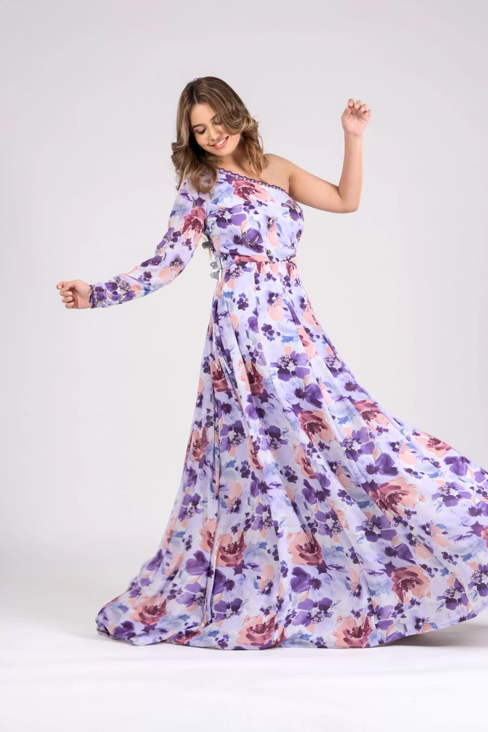 ワンピース Grenda ribbon long dress One Piece Long Midi Dress