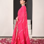 Surkh Pink Sharara Suit with Embroidered Detailing