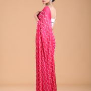 Hot Pink Cocktail Saree