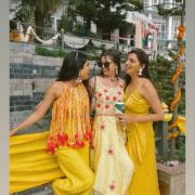 Haldi leheariya latkan blouse with pants