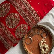 Red Bridal maharani lehenga