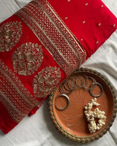 Red Bridal maharani lehenga