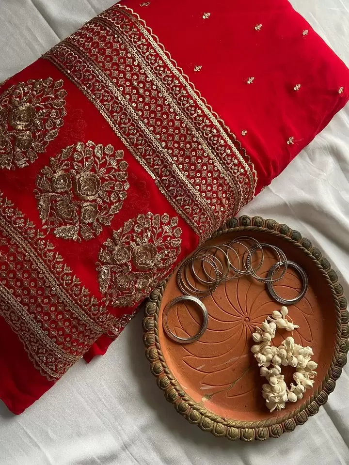 Red Bridal Maharani Lehenga