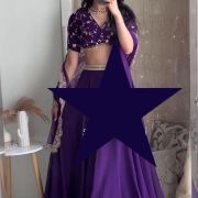 Custom Purple Lehenga