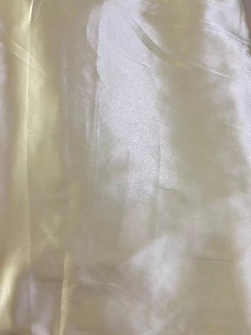 Beige Satan silk fabric