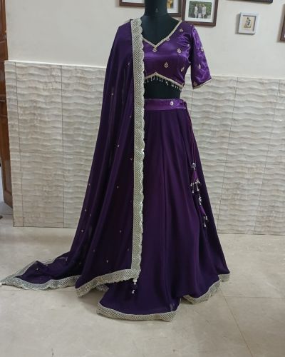 Custom Purple Lehenga