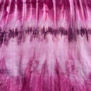 Purple Pink Shibori Tie-Dye Crepe Silk Fabric