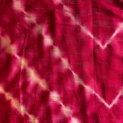 Pink Shibori Tie-Dye Chiffon Fabric with Shimmer Zari Detail