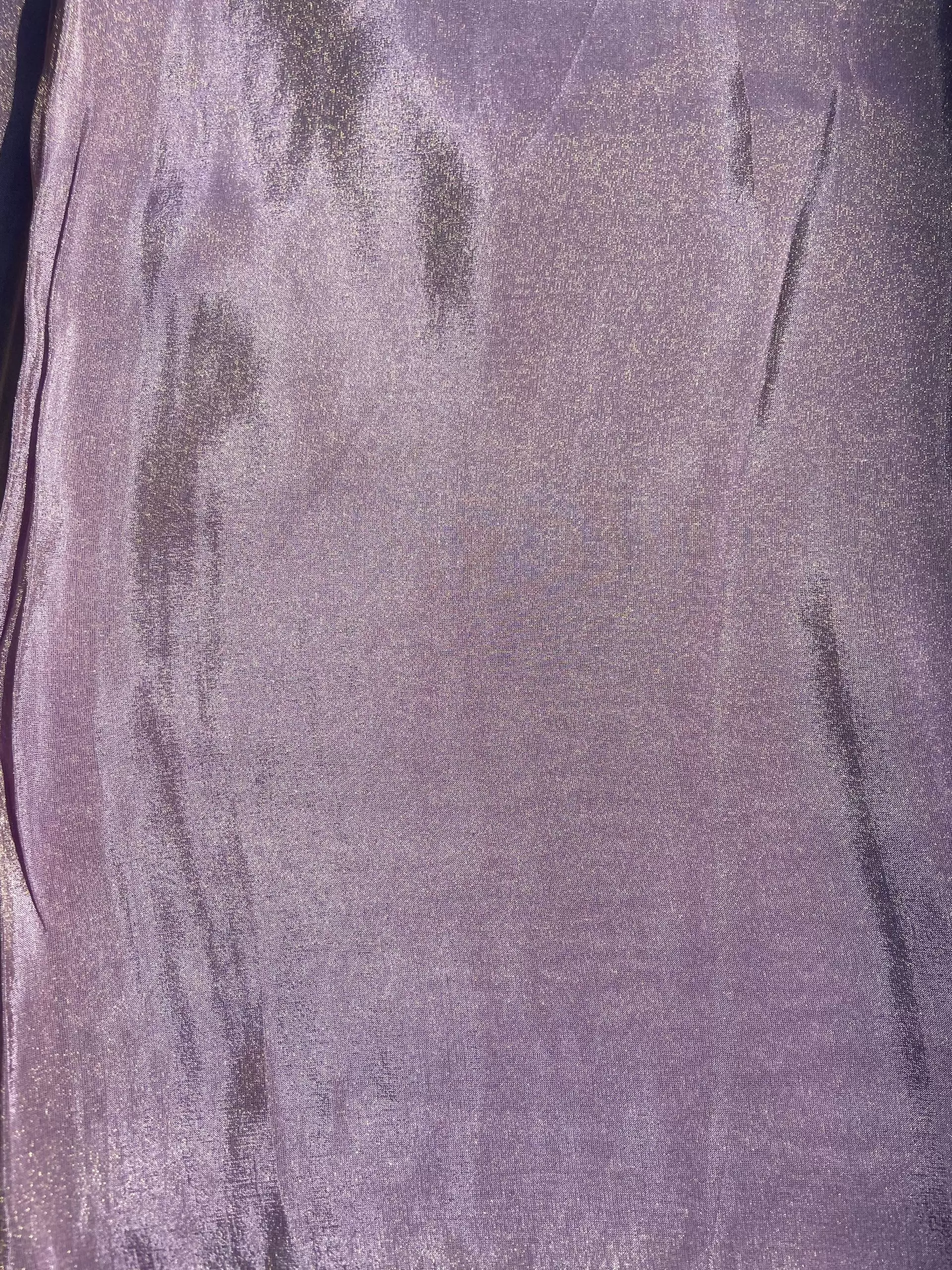 Mauve Lavender Purple Cosmos Tissue Silk Fabric