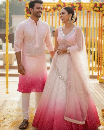 Couple Outfit For Haldi