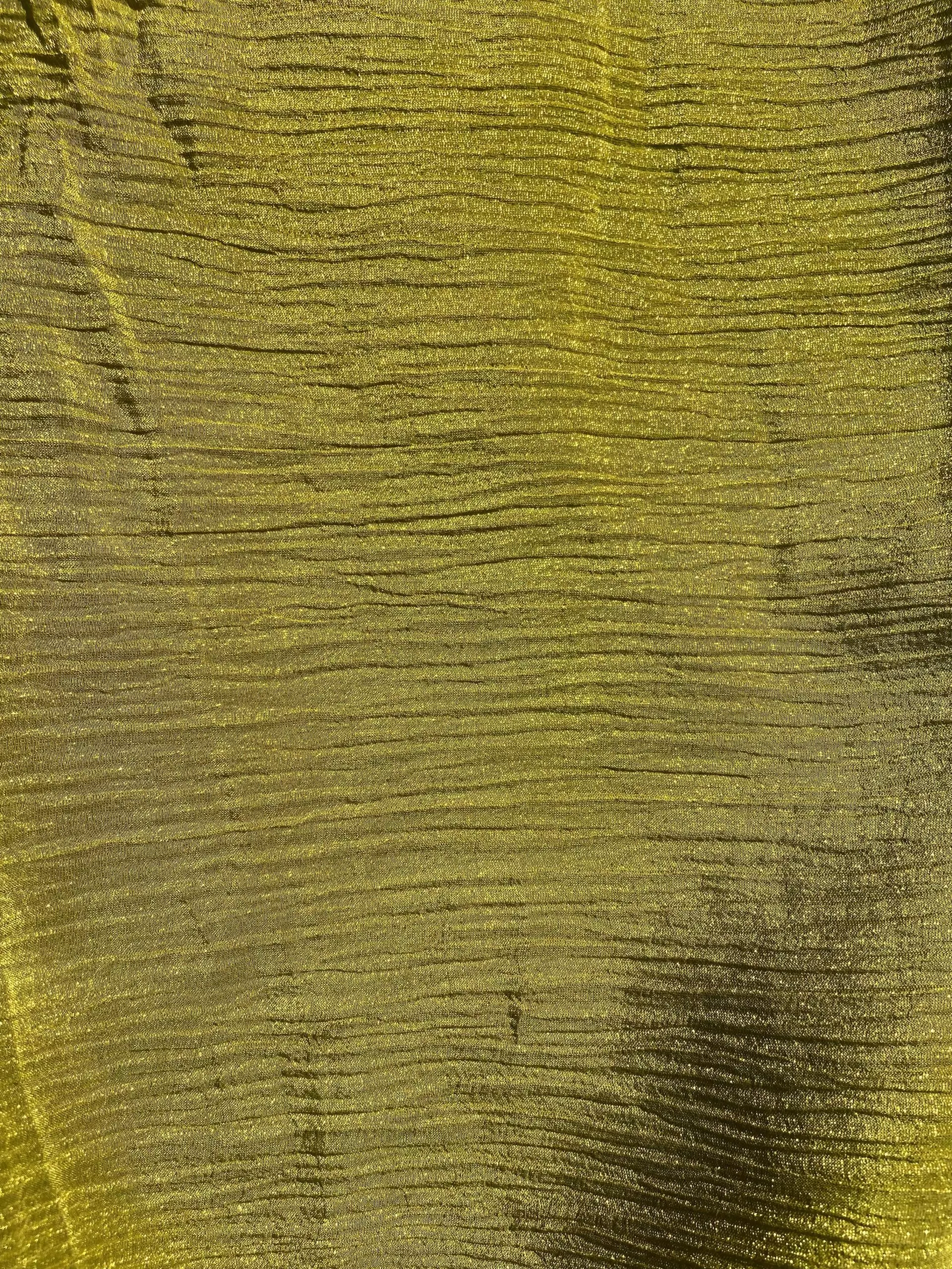 Pure Crush Tissue Fabric in Olli Green