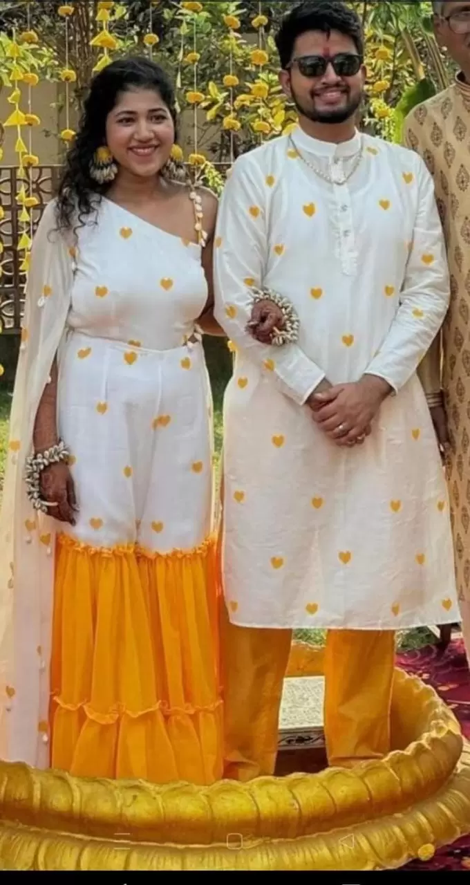 Couple Outfit For Haldi