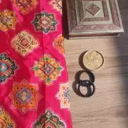 Traditional Buta Print with Sequin & Zari Highlights on Rani Pink Pure Crepe Fabric