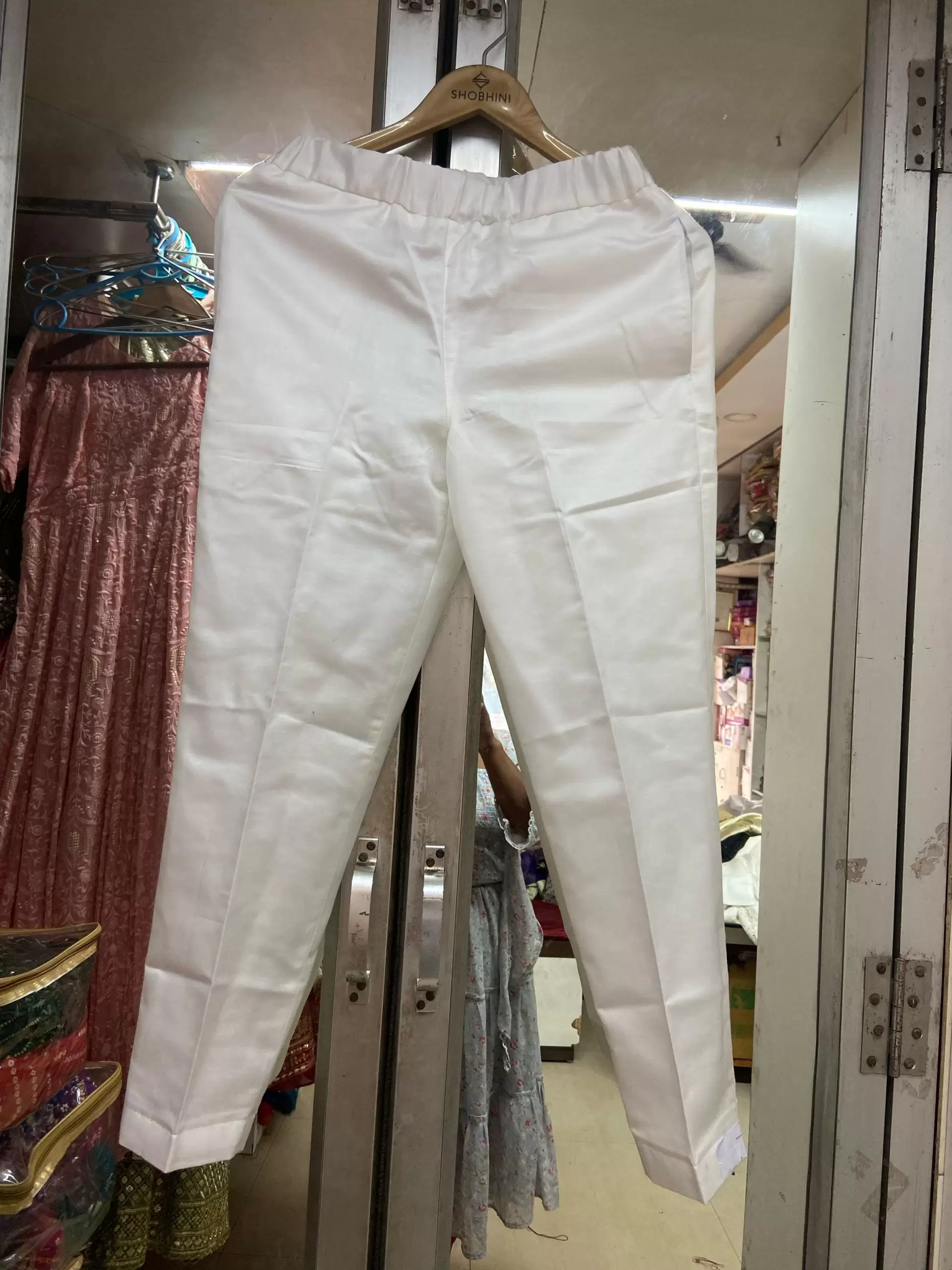 White mirror kurta & salwar with dupatta