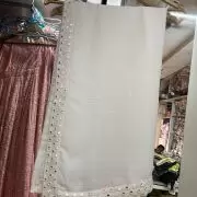 White mirror kurta & salwar with dupatta